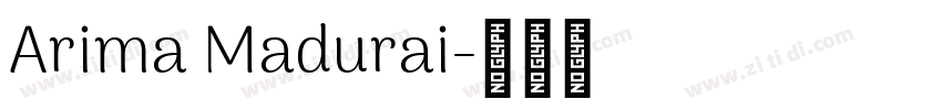 Arima Madurai字体转换